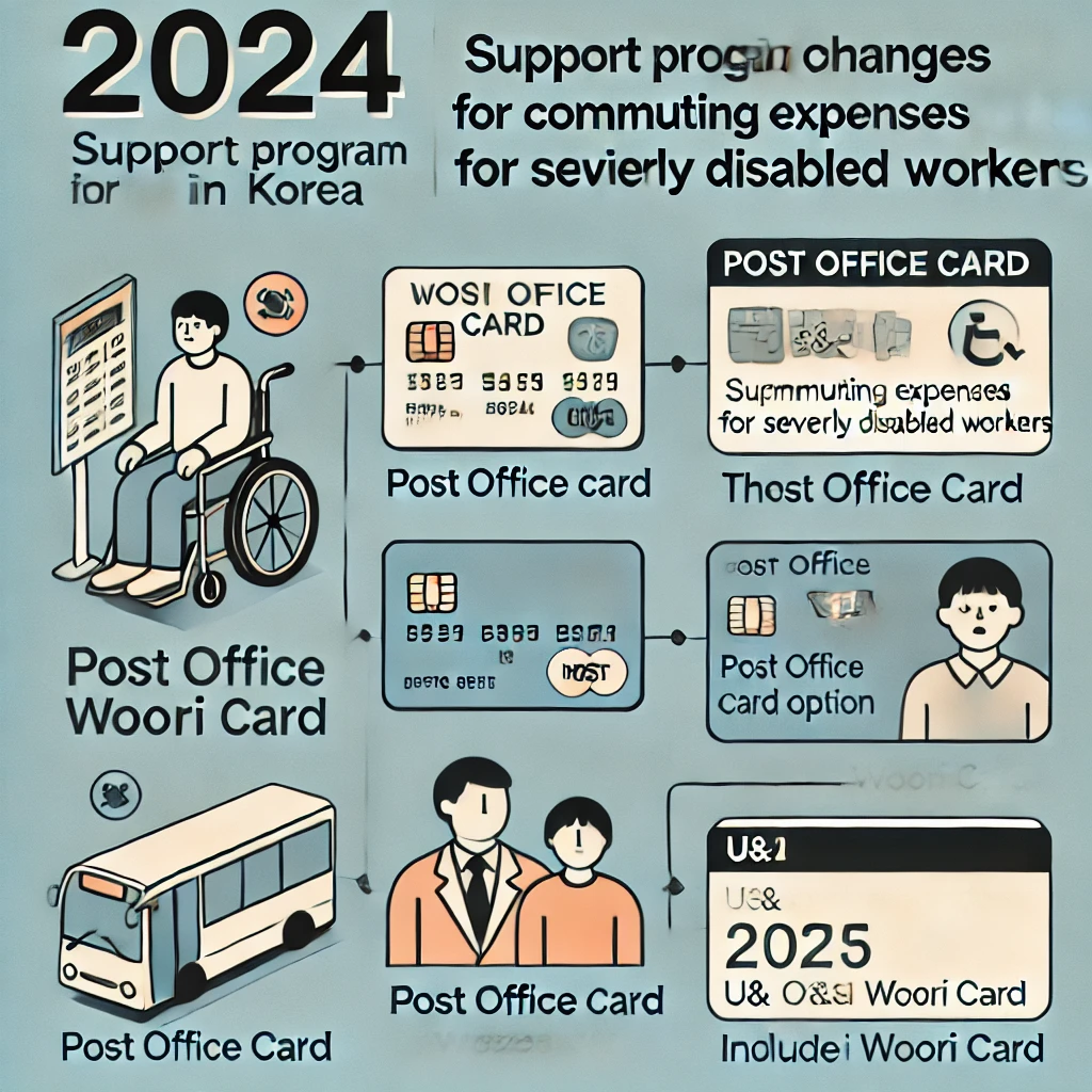중증장애인 출퇴근비용 지원 제도의 주요 변경 사항 안내