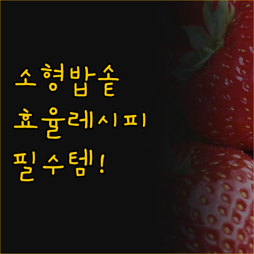 1์ธ ๊ฐ๊ตฌ ์ฃผ๋ฐฉ ํ๋ช
์ํ ์ ๊ธฐ๋ฐฅ์ฅ ..