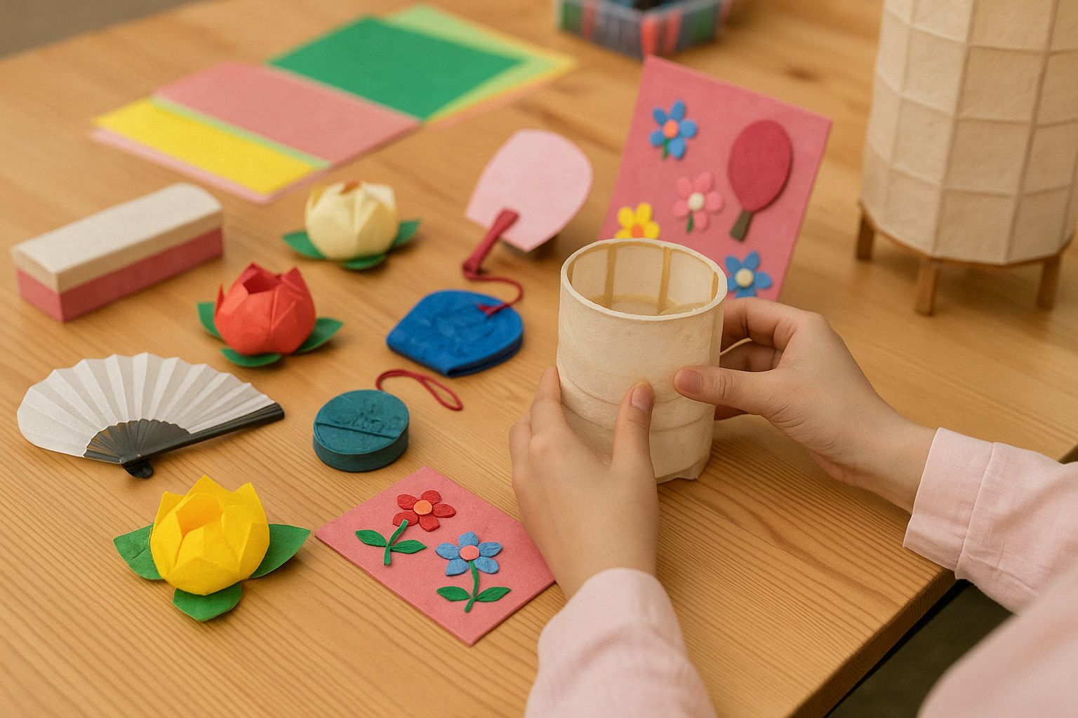 한지 공예 체험 이미지