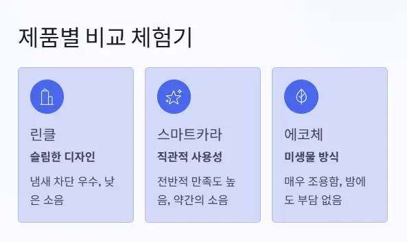 제품 비교