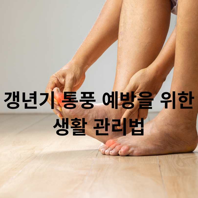 갱년기 통풍 증상과 원인&amp;#44; 예방하는 식습관 꿀팁