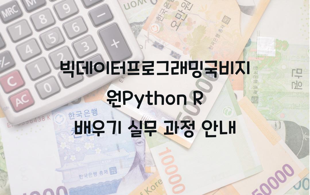 빅데이터프로그래밍국비지원Python R 배우기