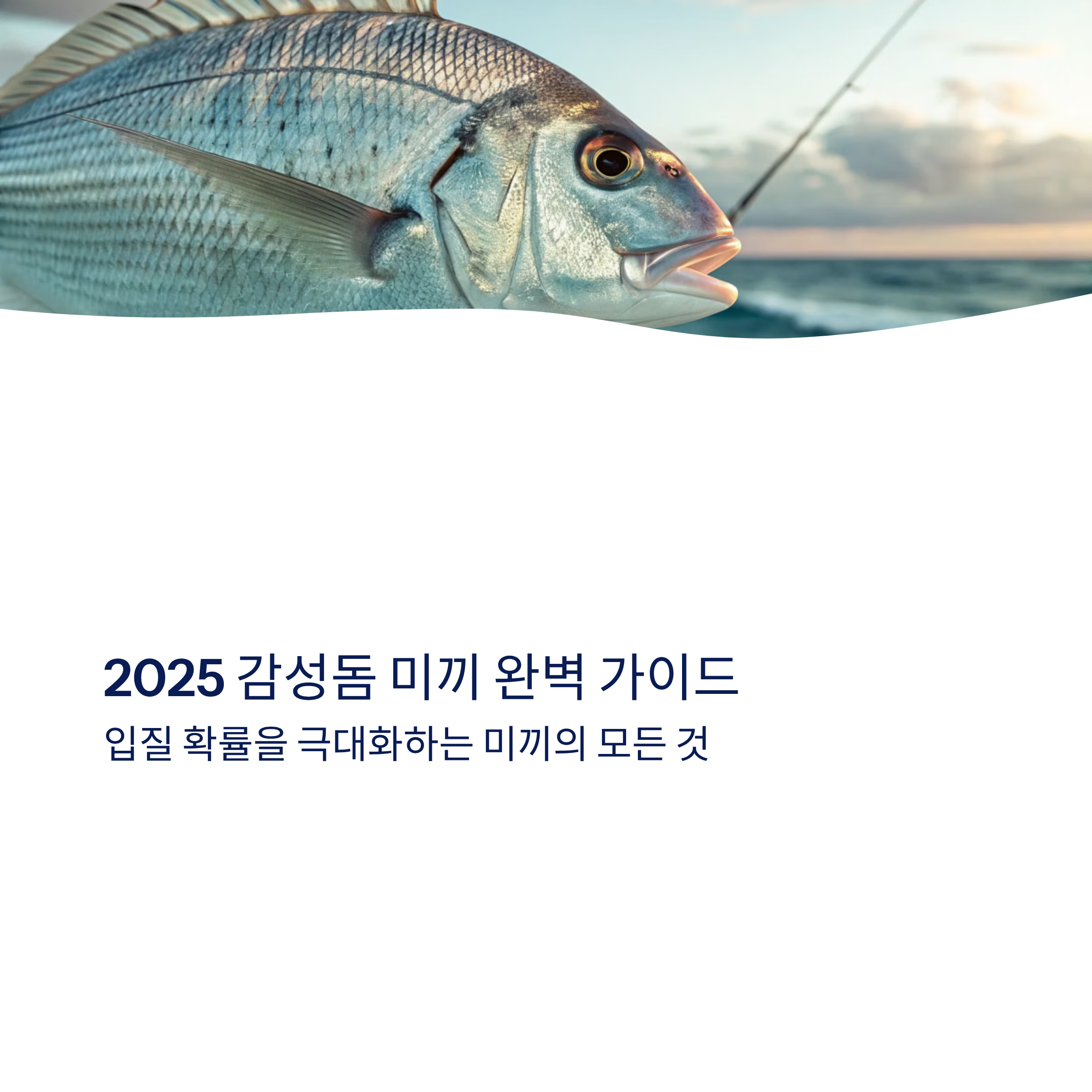 감성돔 미끼 알아보기