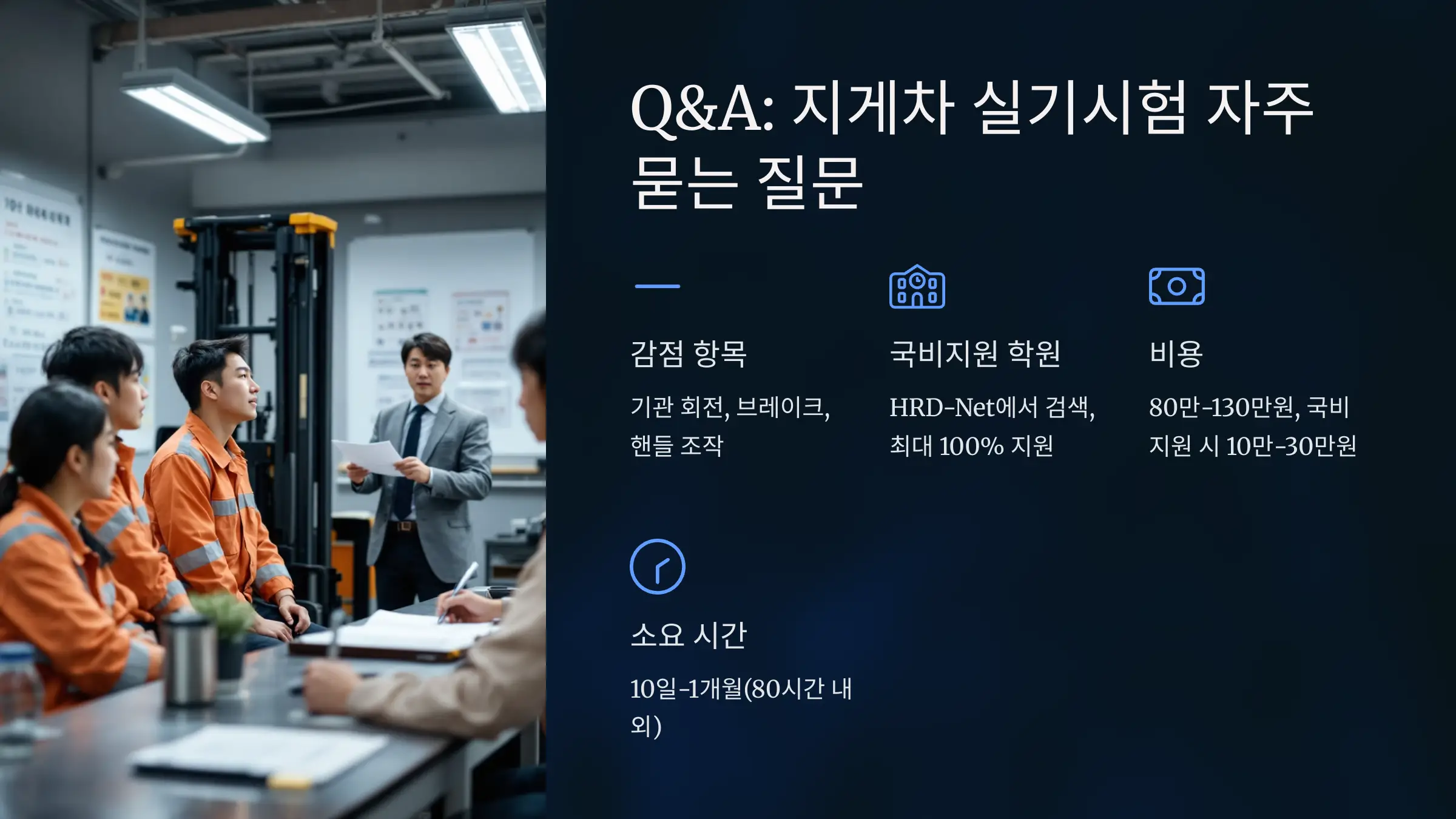 지게차 운전기능사 자격증 실기 시험일정, 접수방법, 실기 꿀팁, 실기시험 코스, 실격 사유