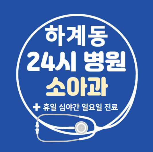 노원구-하계동-24시간-병원-소아과-토요일-야간-일요일-진료-당직병원-찾기