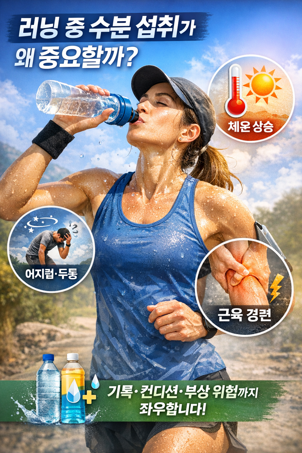 러닝 수분 보충이 중요한 이유 바로알기