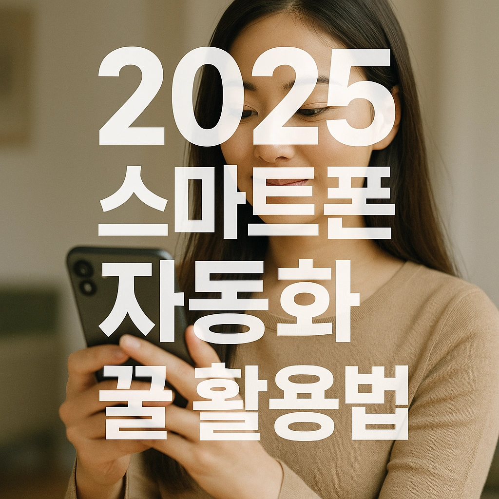 2025 스마트폰 자동화 꿀 활용법