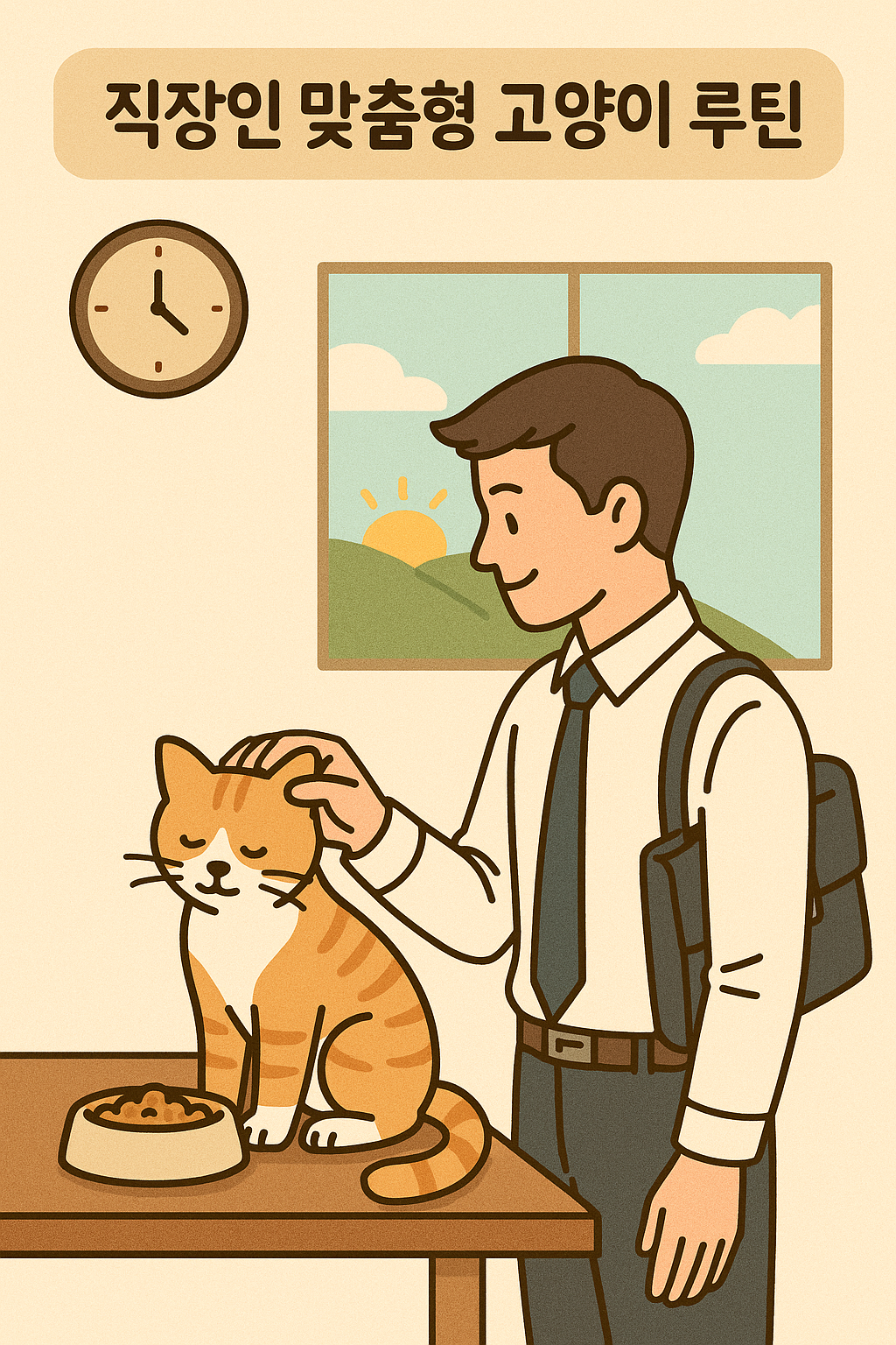 직장인 맞춤형 고양이 루틴 관련 이미지