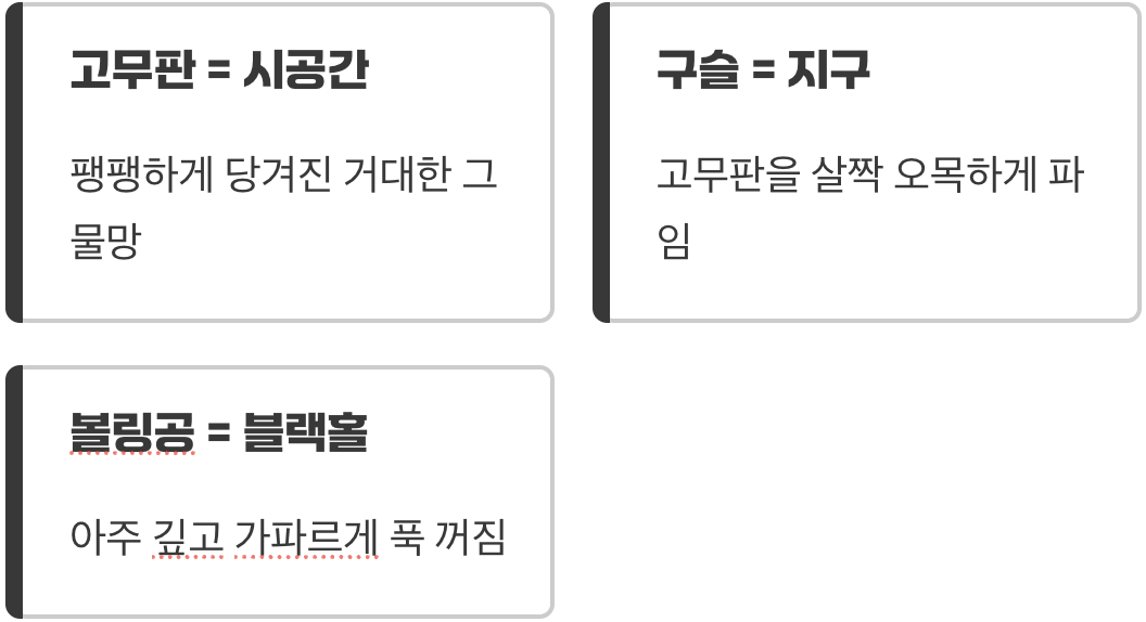 무거운 볼링공과 고무판 놀이