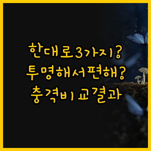 한 대로 세 가지? 투명해서 더 편해..