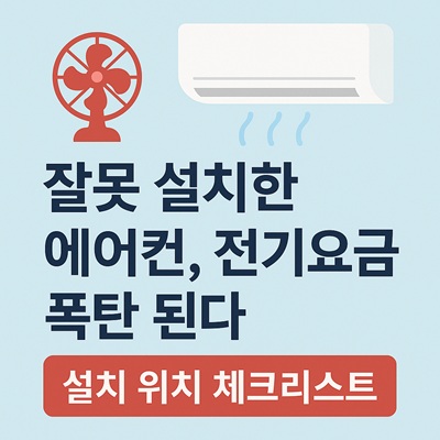 설치 위치 체크리스트