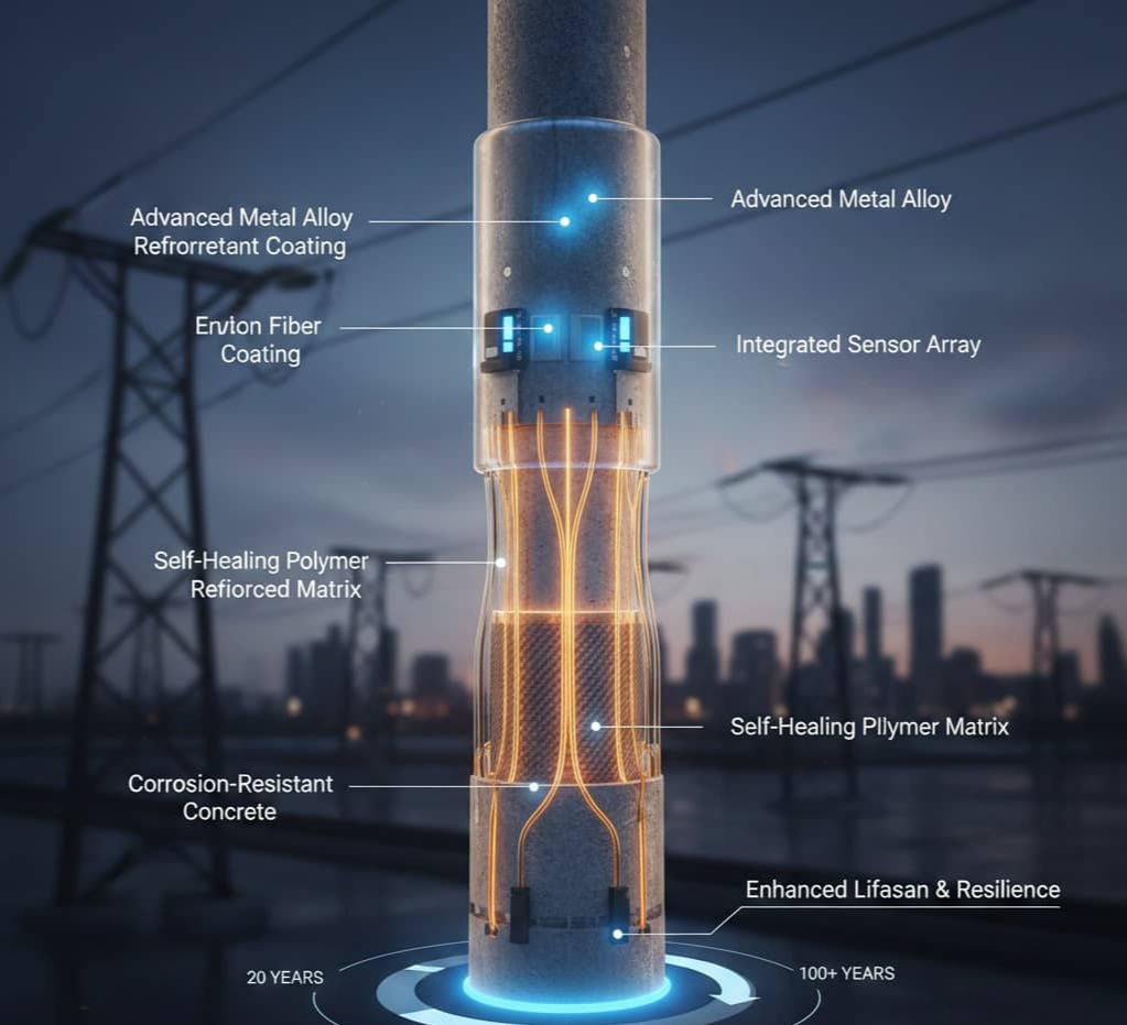 전봇대 수명과 내구성을 결정하는 소재 기술