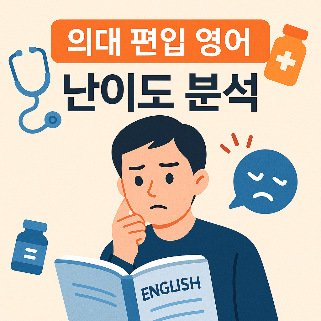 의대 편입 영어, 얼마나 어려울까? 수능·토익과 다른 고난도 지문 유형 완전 분석! GRE 수준 문제와 대학별 전략을 한눈에 확인하세요.