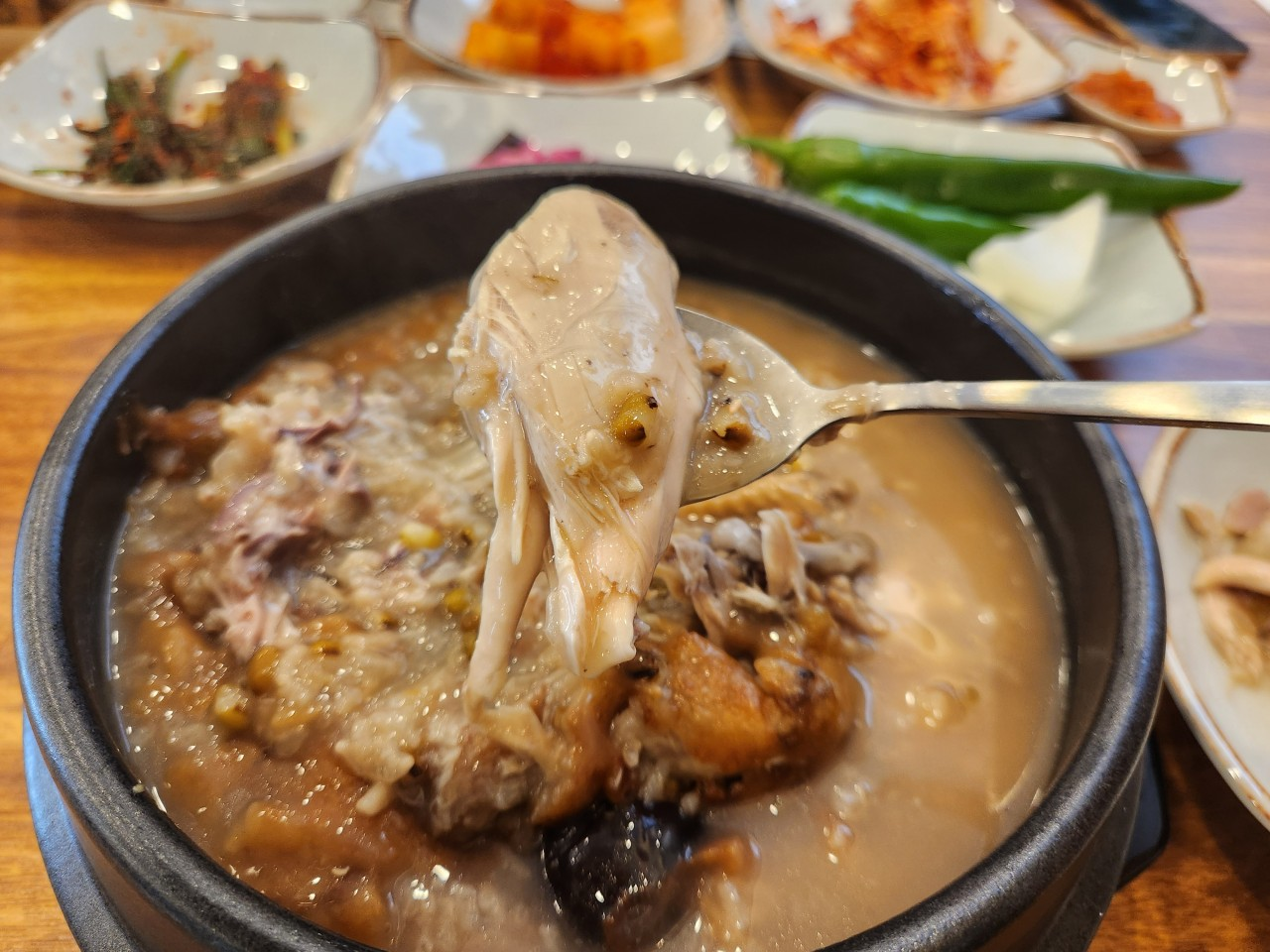 누룽지본가 버들 유가네 누룽지삼계탕