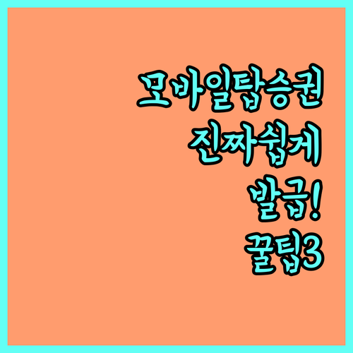 세부퍼시픽 모바일 탑승권 발급 방법..