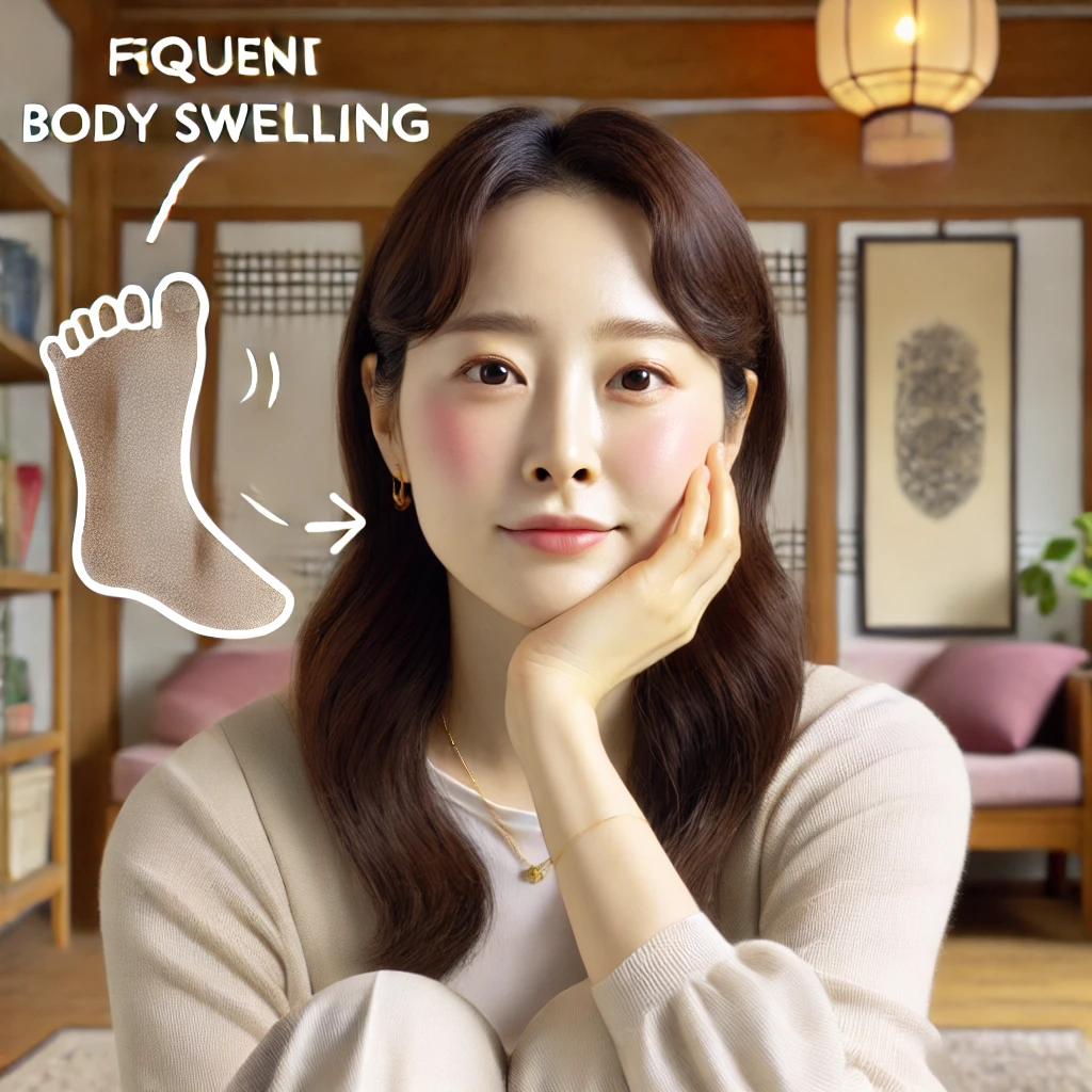 붓기 관련 사진