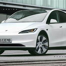 신형 테슬라 모델 Y.