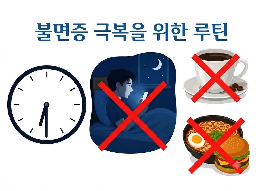 불면증 예방을 위한 습관