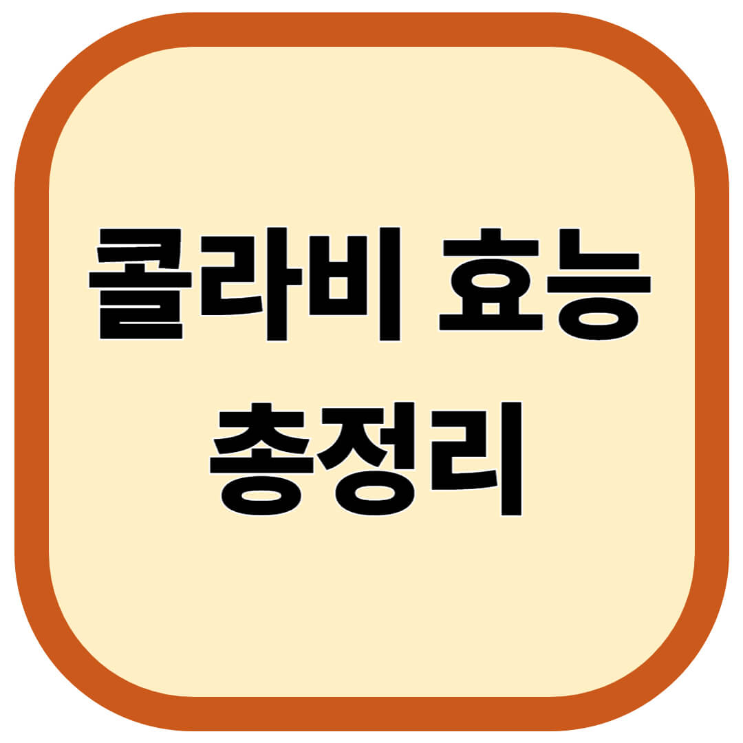 콜라비 효능