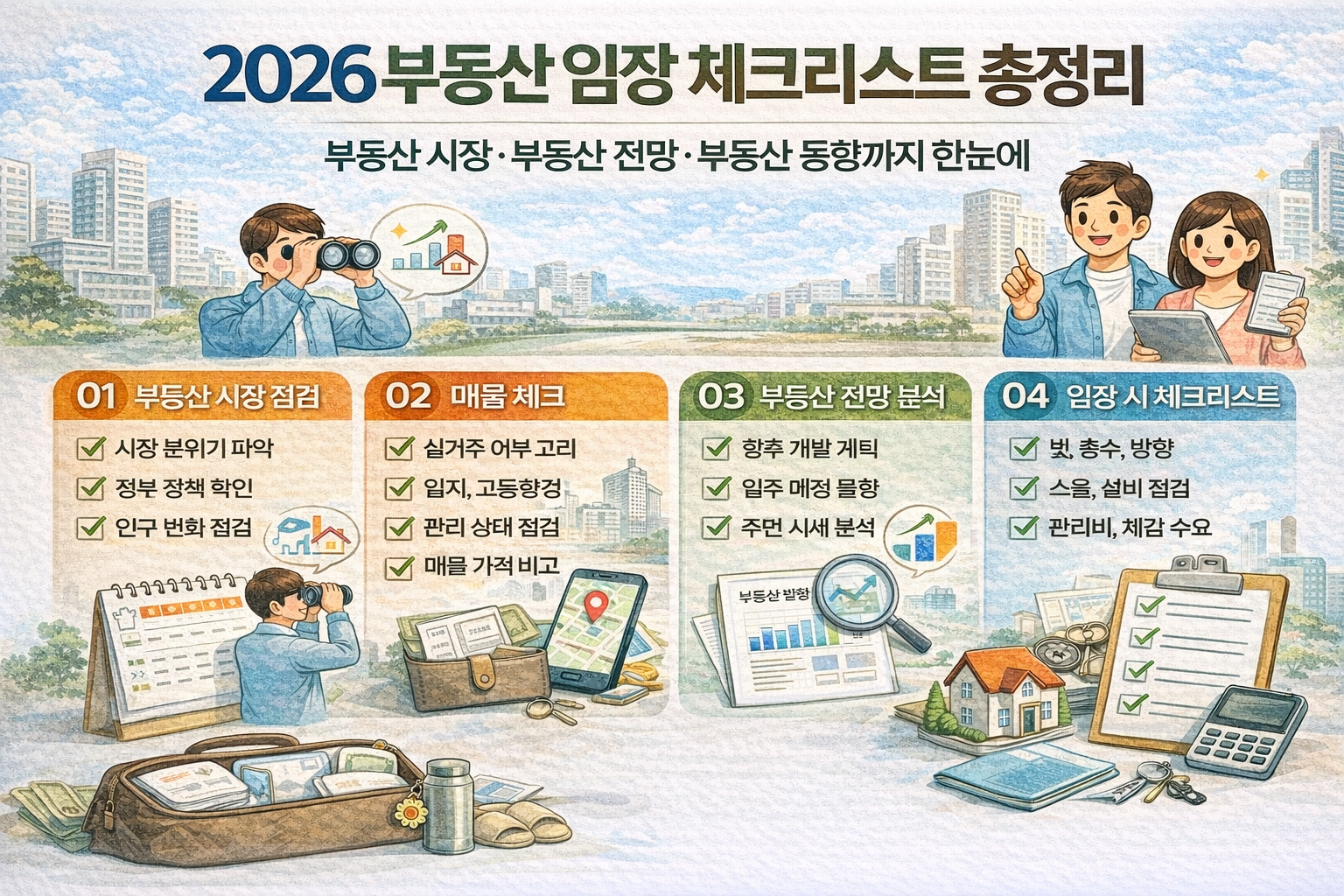 2026 부동산 임장 체크리스트 총정리 부동산 시장·부동산 전망·부동산 동향까지 한눈에