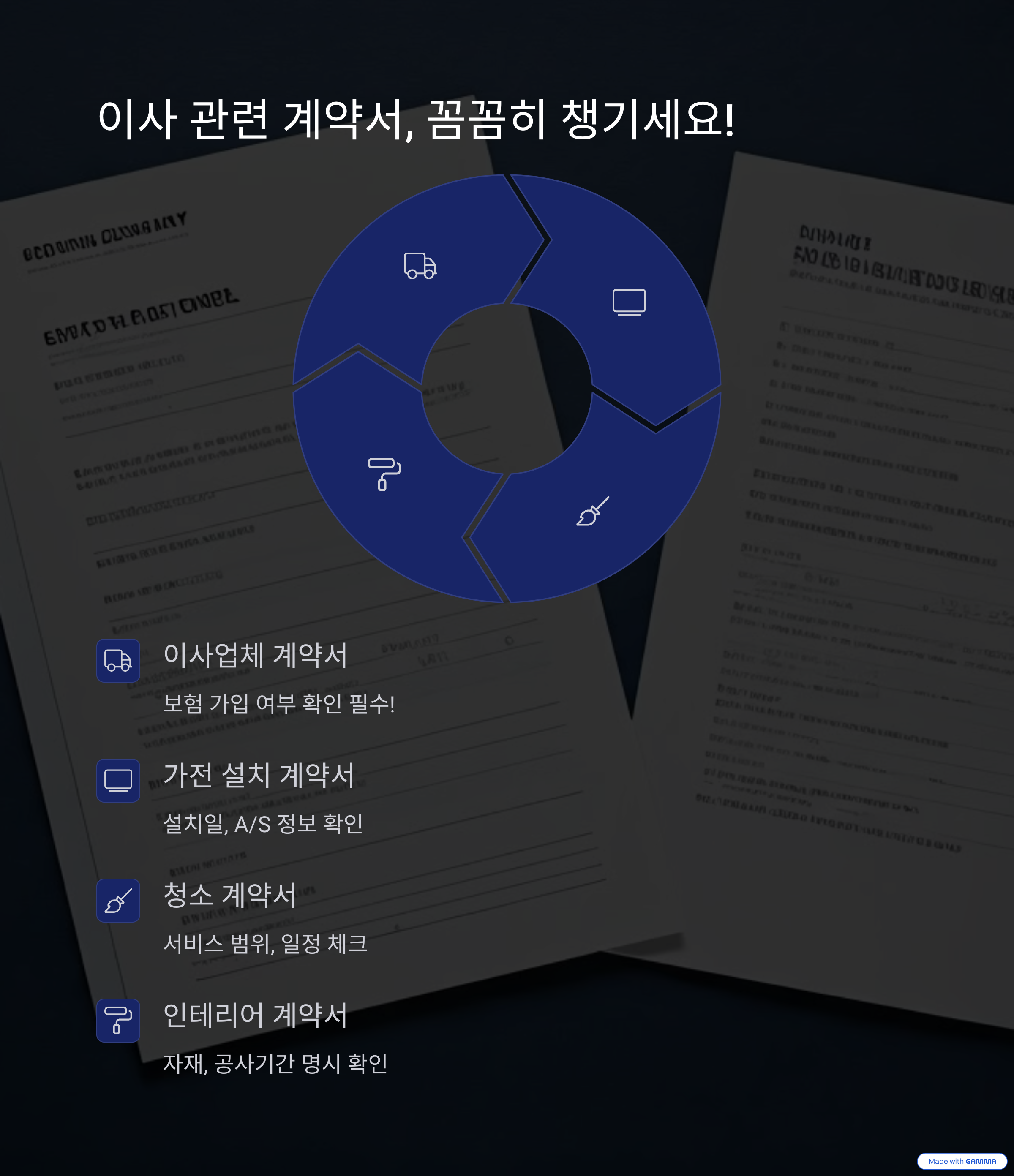 이사 관련 계약서