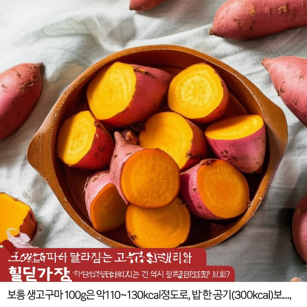 고구마 칼로리 낮추는 찌는 법과 식단..