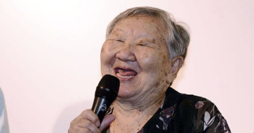 [길원옥 할머니가 증언하는 모습]