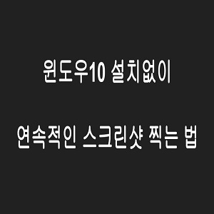 설치없이 스크린샷