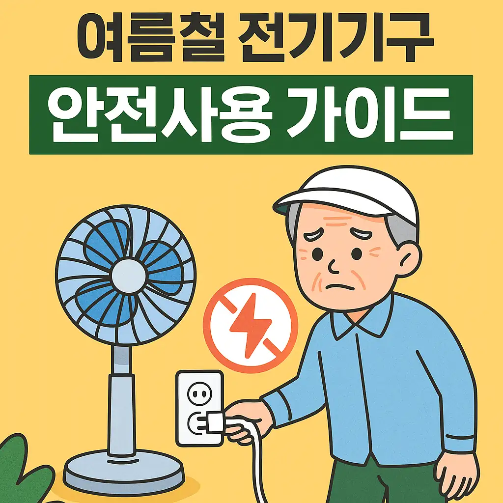 농작업안전관리 : 여름철 전기기구 안전사용 가이드