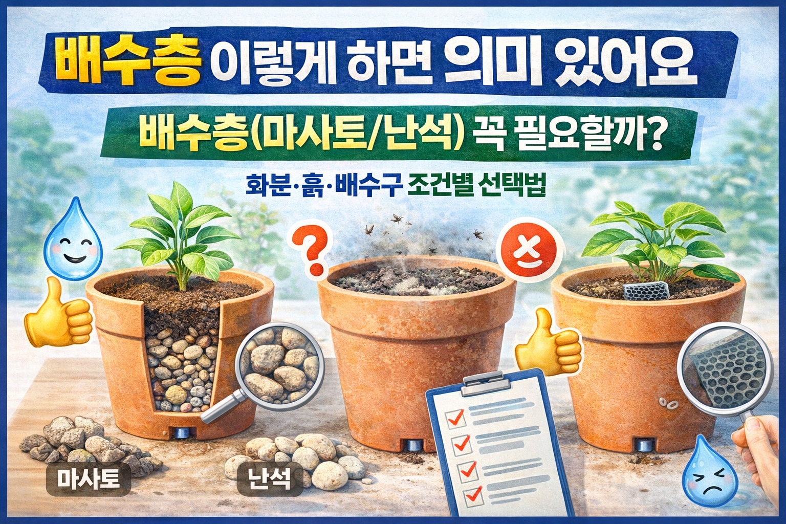 배수층 이렇게 하면 의미 있어요
