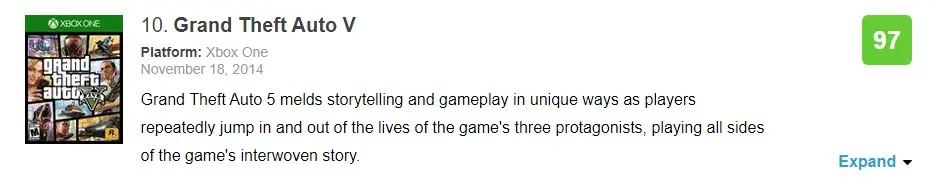 메타크리틱 높은 순위 top10