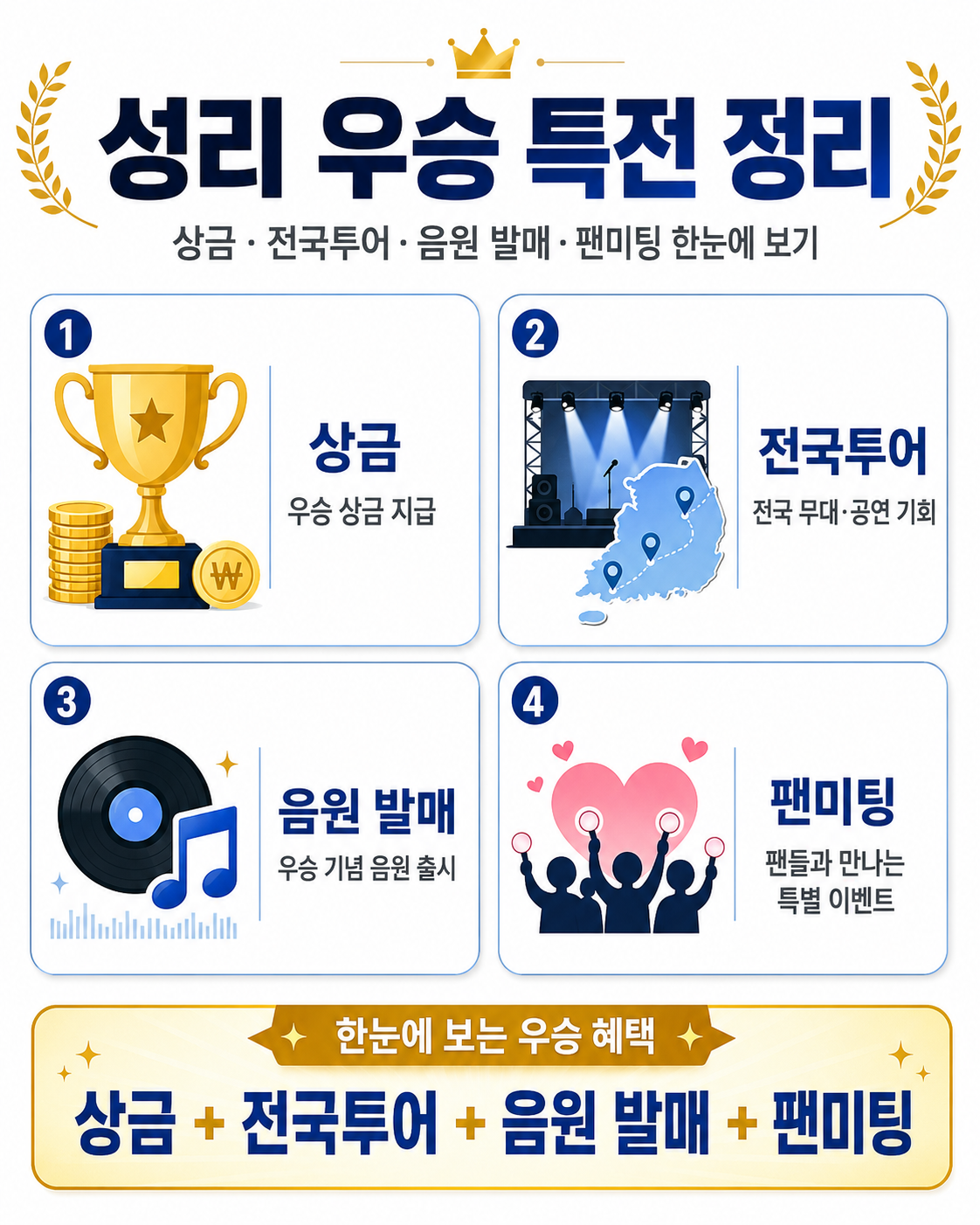 성리 우승 특전 정리 이미지