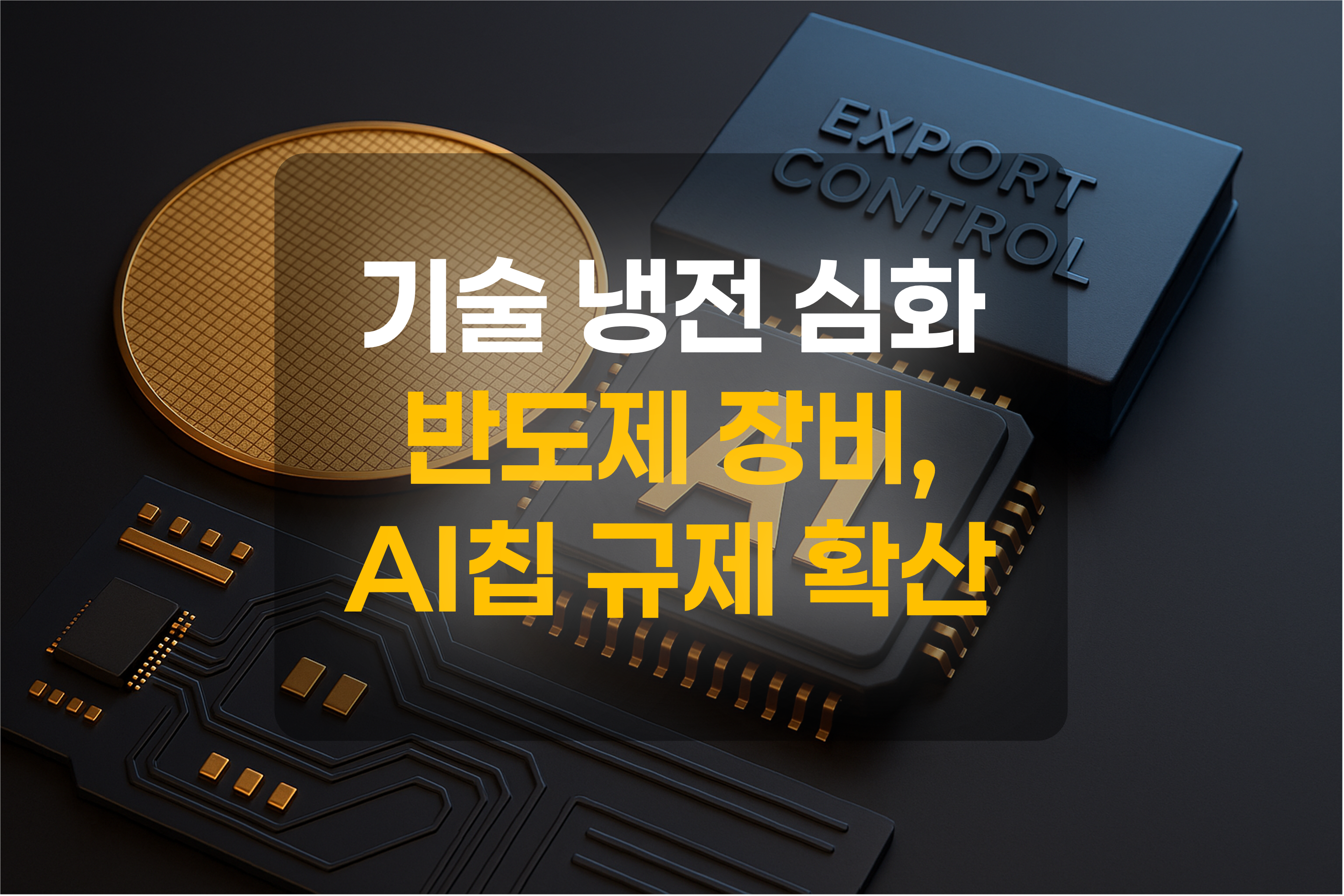 반도체장비와 AI칩을 표현한 그림