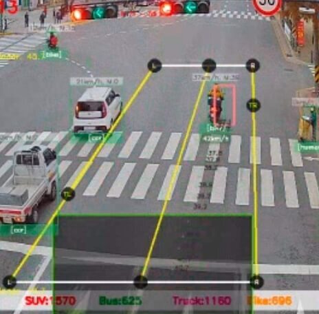 후면 무인교통 단속장비 작동 원리 설명