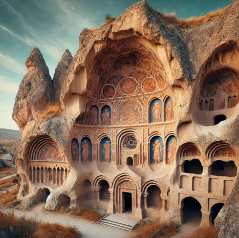 튀르키예 동굴 교회 관련 사진