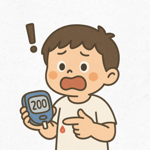 혈당스파이크 위험성 강조용 시각자료