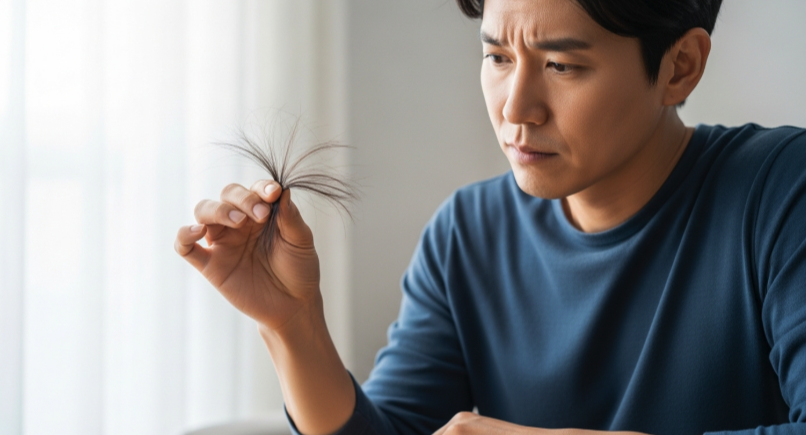머리카락 빠지는 이유 확인