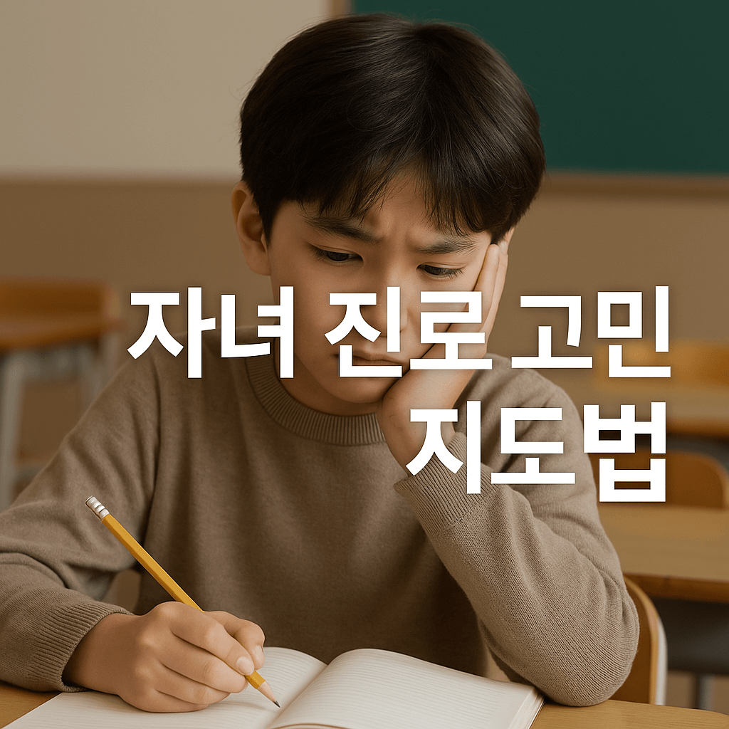 자녀진로고민과 상담법