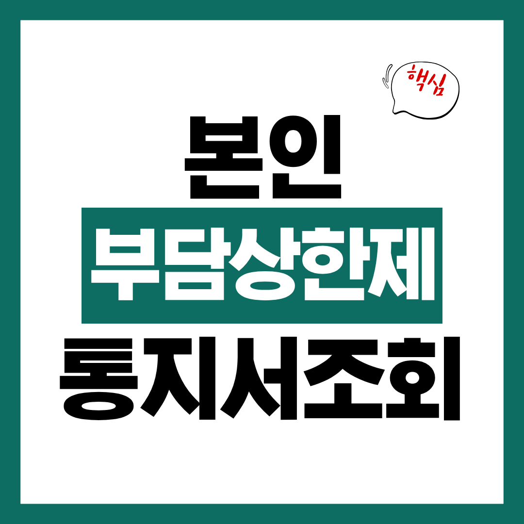 본인부담상한제 초과금 지급 통지서 조회 방법 알아보고 바로 조회하기