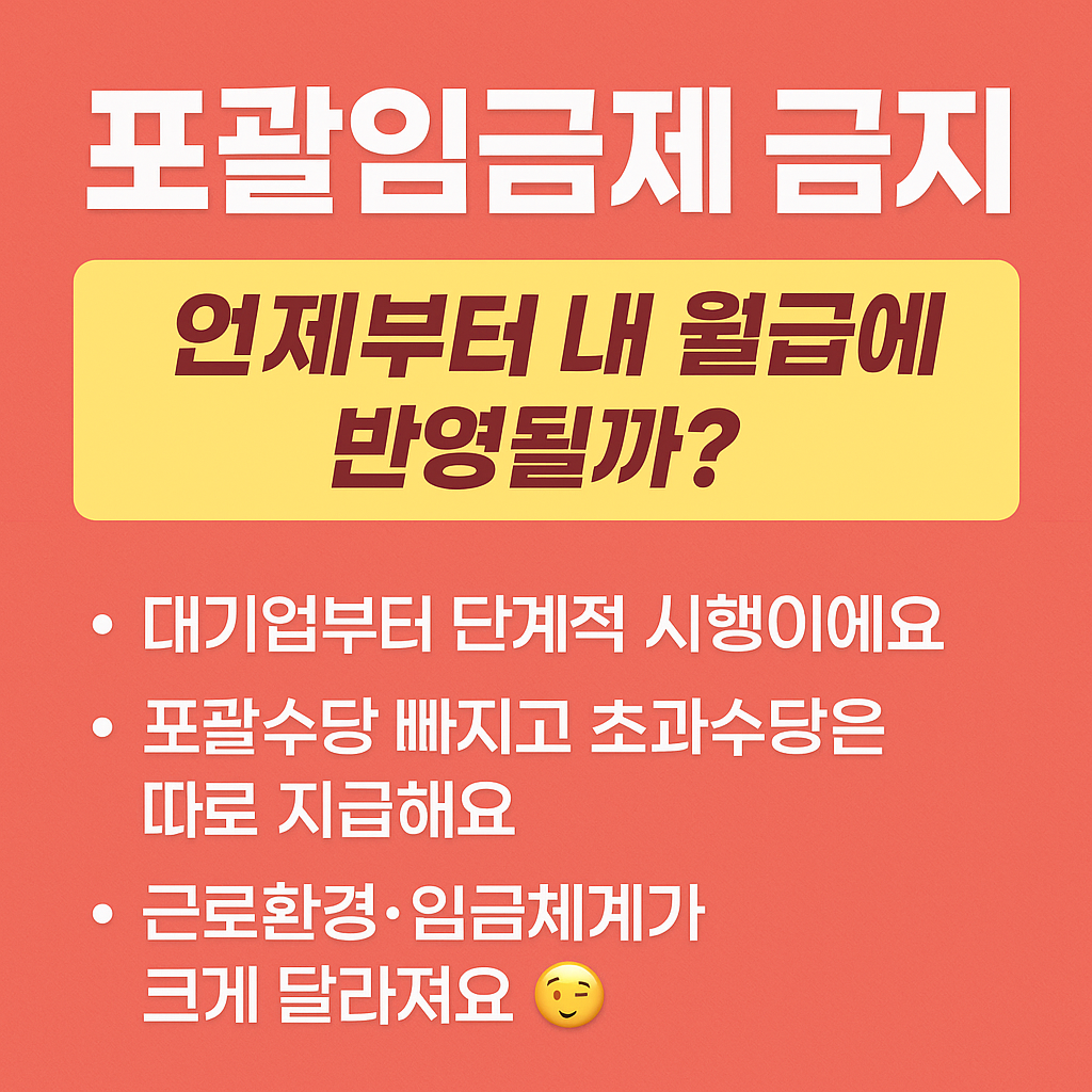 포괄임금제 금지