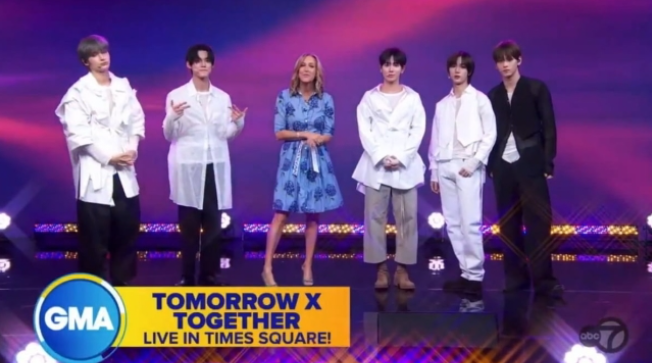 투모로우바이투게더, '굿모닝 아메리카' 출연