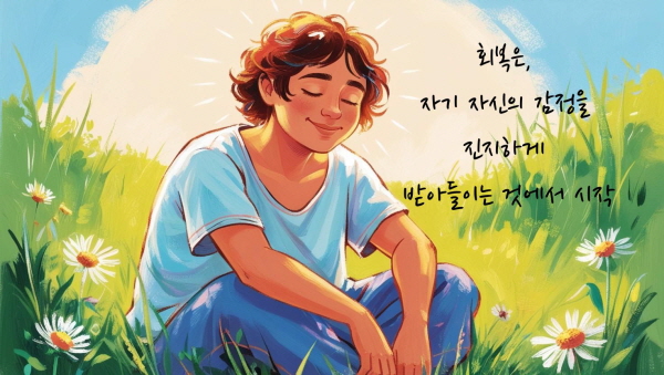 회복은 자기 자신의 감정을 진지하게 받아들이는 것에서 시작됩니다에 관한 그림