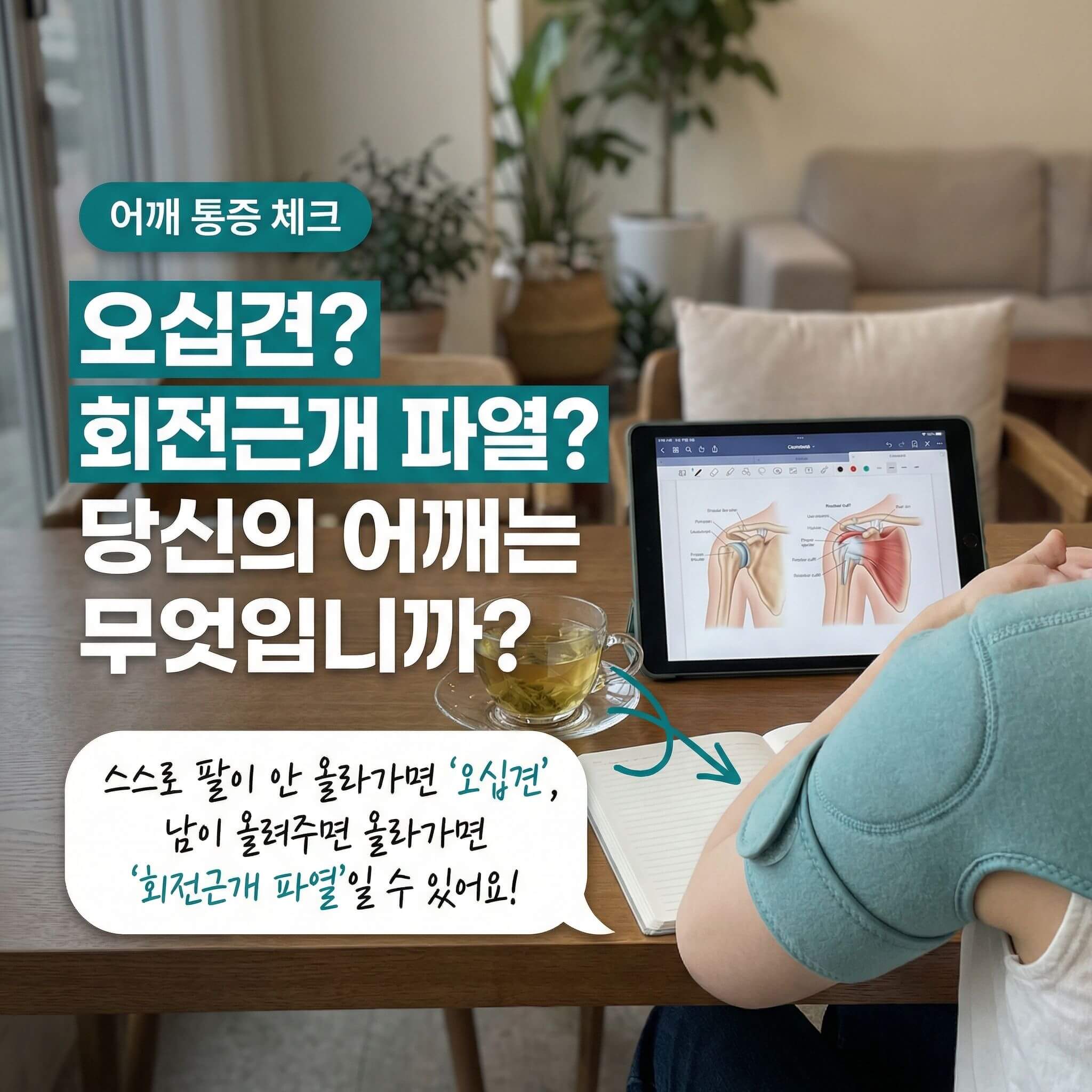 오십견과 회전근개 파열 차이