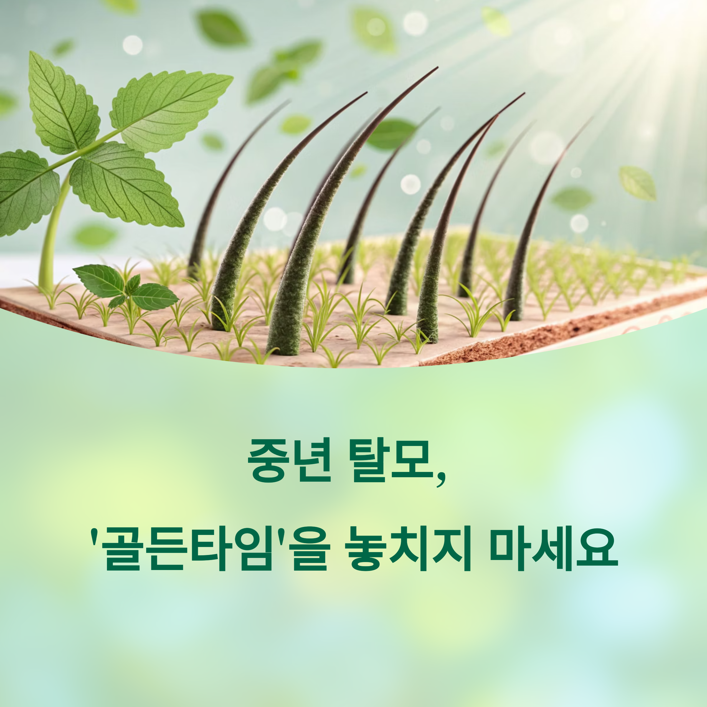 중년 탈모, '골든타임' 안 놓치면 막을 수 있습니다. 에 대한 이미지