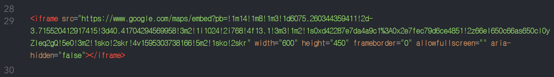 티스토리 HTML 구글맵 붙여넣기