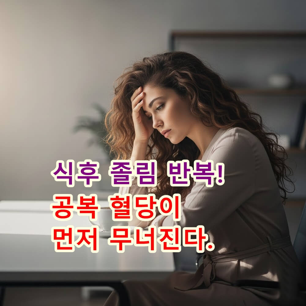 식후 졸림이 반복되면 공복혈당이 먼저 무너집니다