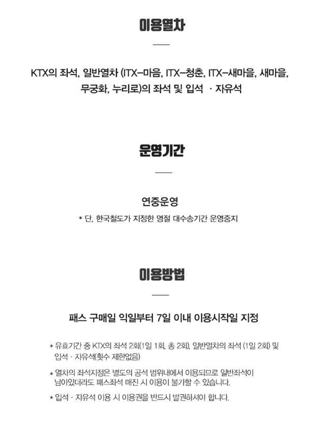 내일로 KTX