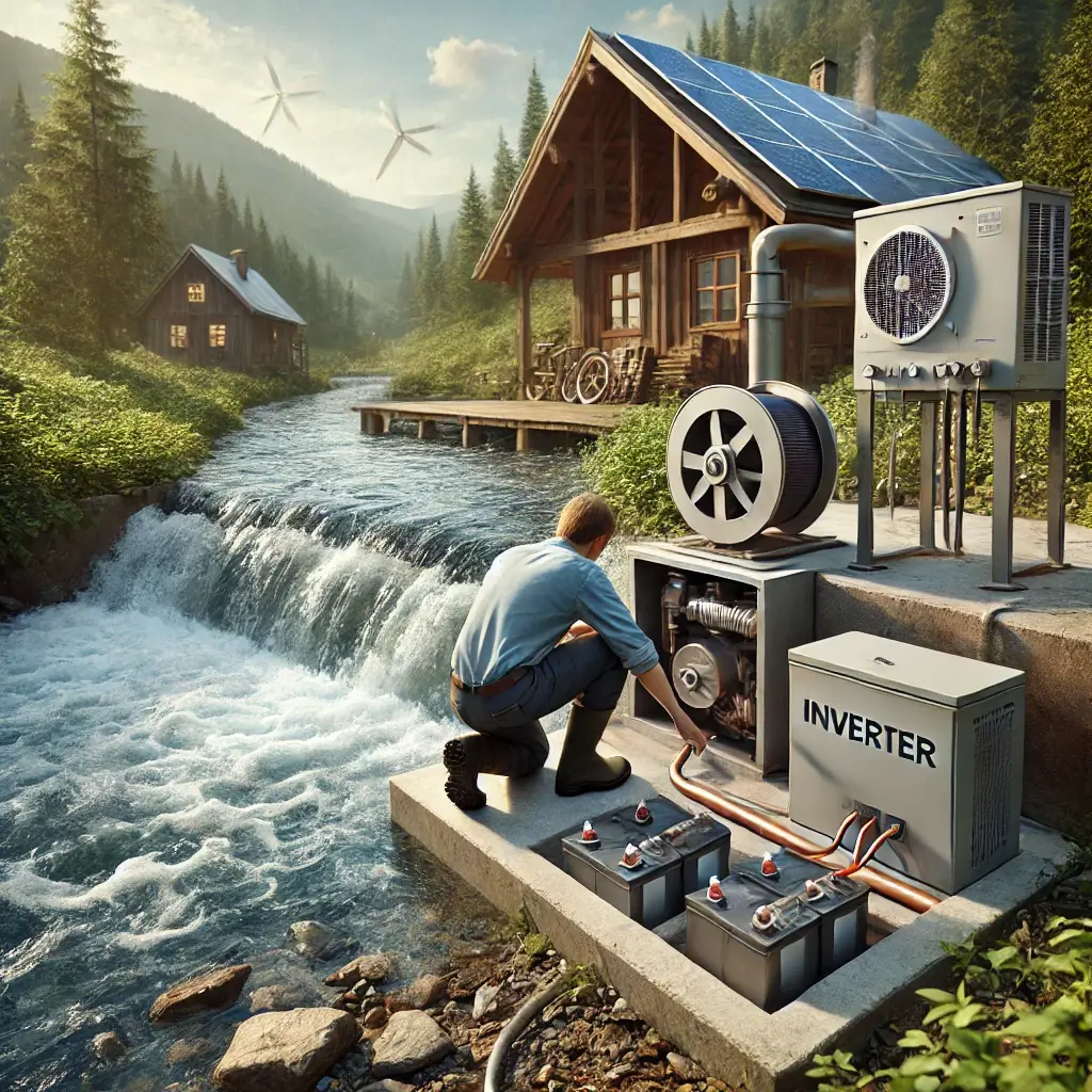 계곡물로 전기 만든다고?!|우물·소형 수력 발전으로 실현하는 시골집 전기 자립 비법