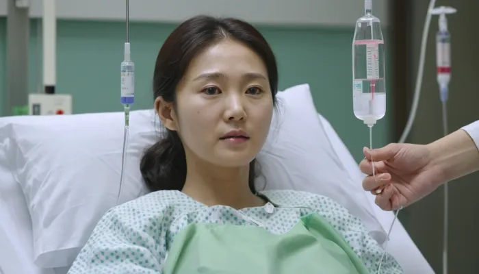 폐암 치료를 받으며 희망을 잃지 않으려는 모습