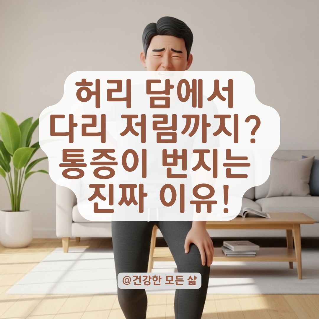 허리 담 증상이 골반과 다리 통증으로 번지는 핵심 원인은?
